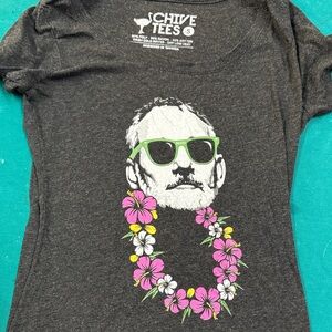 Chive Tees Graphic T-Shirt with Floral Design